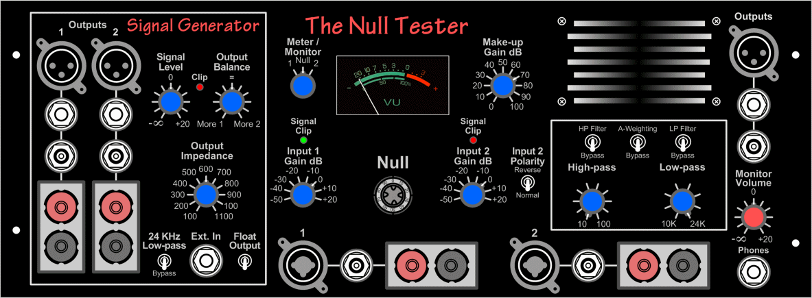 Null Tester front panel
