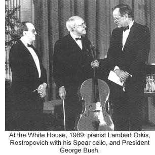 Bob's cello at the White House